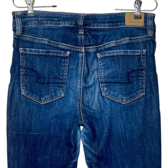 AEO Next Level Stretch Hi-Rise Jegging Jeans 10 READ Minimalist Skinny Retro - Picture 3 of 16